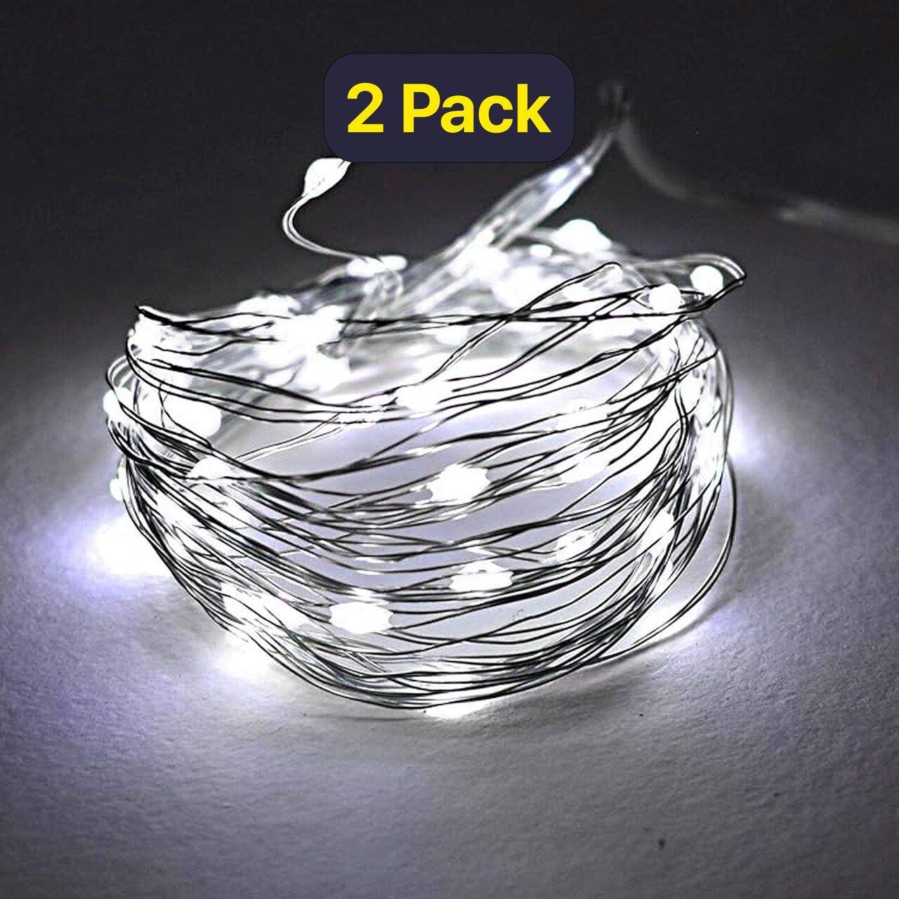 USB Rainbow LED Curtain Light — 10 Strands, 8 Lighting Modes, Remote Included